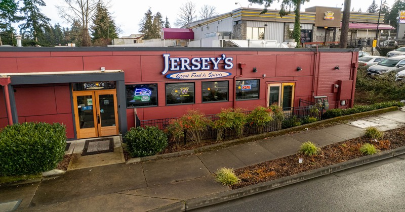 Exterior, front view of restaurant