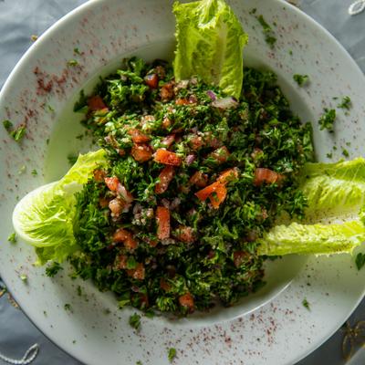 Tabouleh  salad.