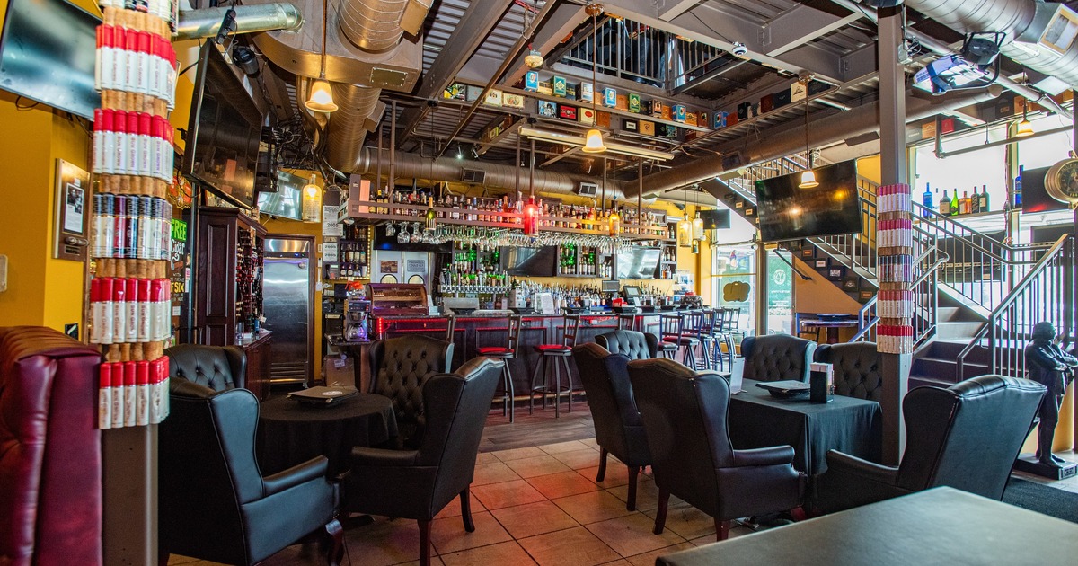Interior, cigar lounge