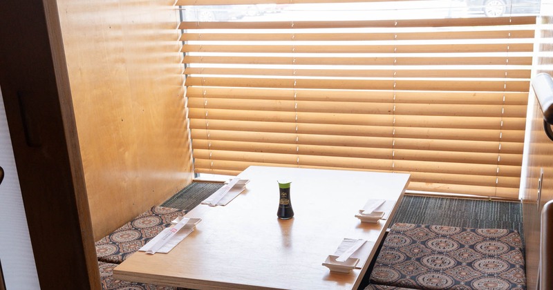 Interior, table, booths