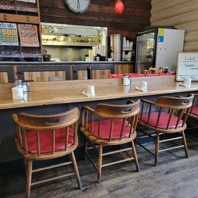 Interior, dining area.