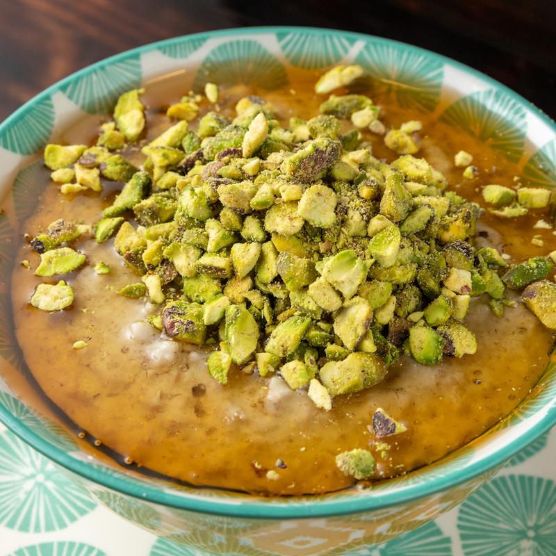 Pistachios Sprinkled Honey photo