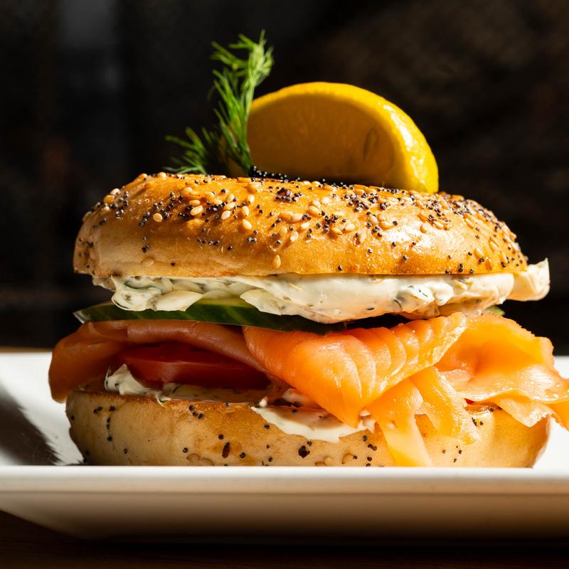 NY Bagel and Lox Sandwich photo