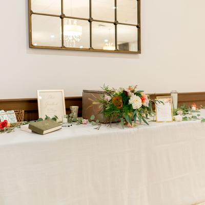 A festive table for the main dignitaries