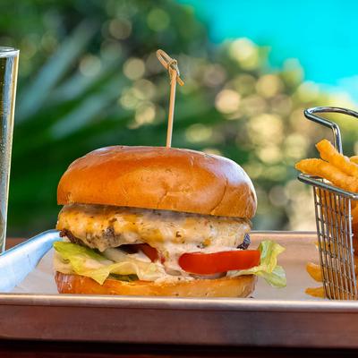 Surf's Up Burger and fries.