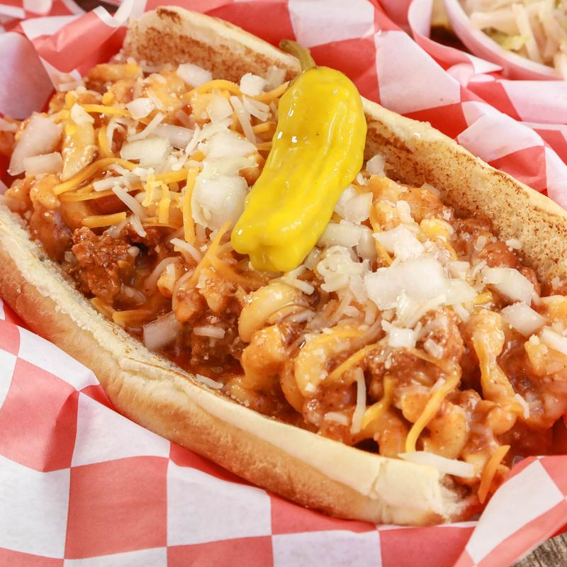 menu item 6 of 8, Chili Dog