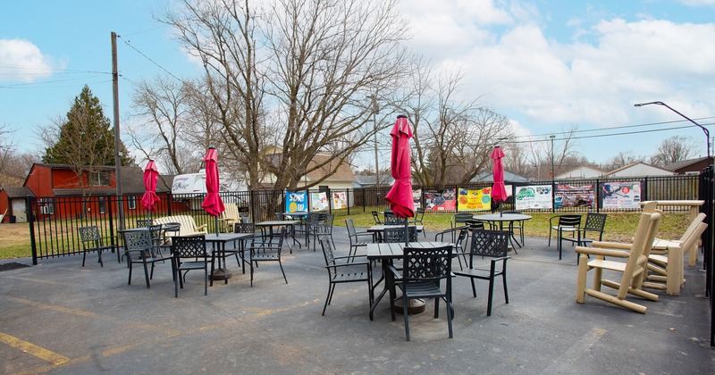 Outdoor seating area