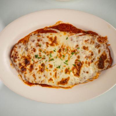 Chicken parmigiana.