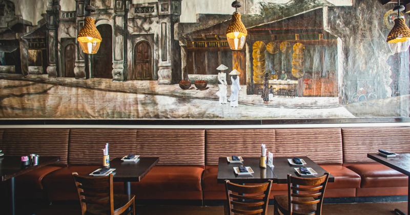 Interior, table for four