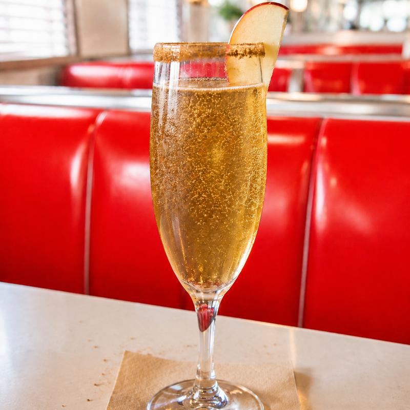 menu item 38 of 39, Apple Cider Mimosa