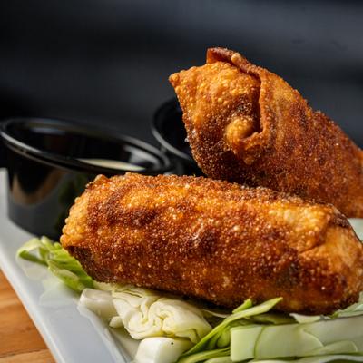 Deep fried eggrolls.