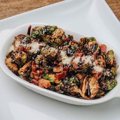 A serving of Crispy Brussel Sprouts.