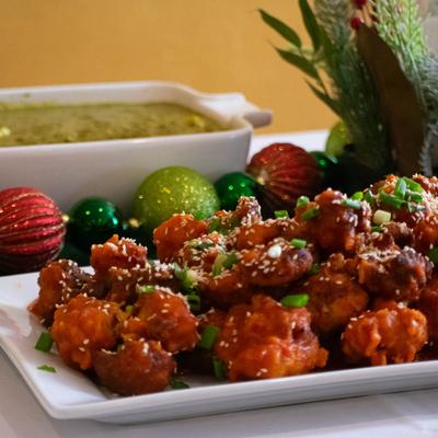 Cauliflower florets.