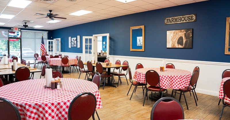 Interior space, dining area
