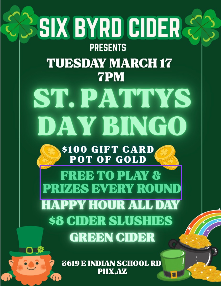 Saint Patty's Day Bingo! event photo 5