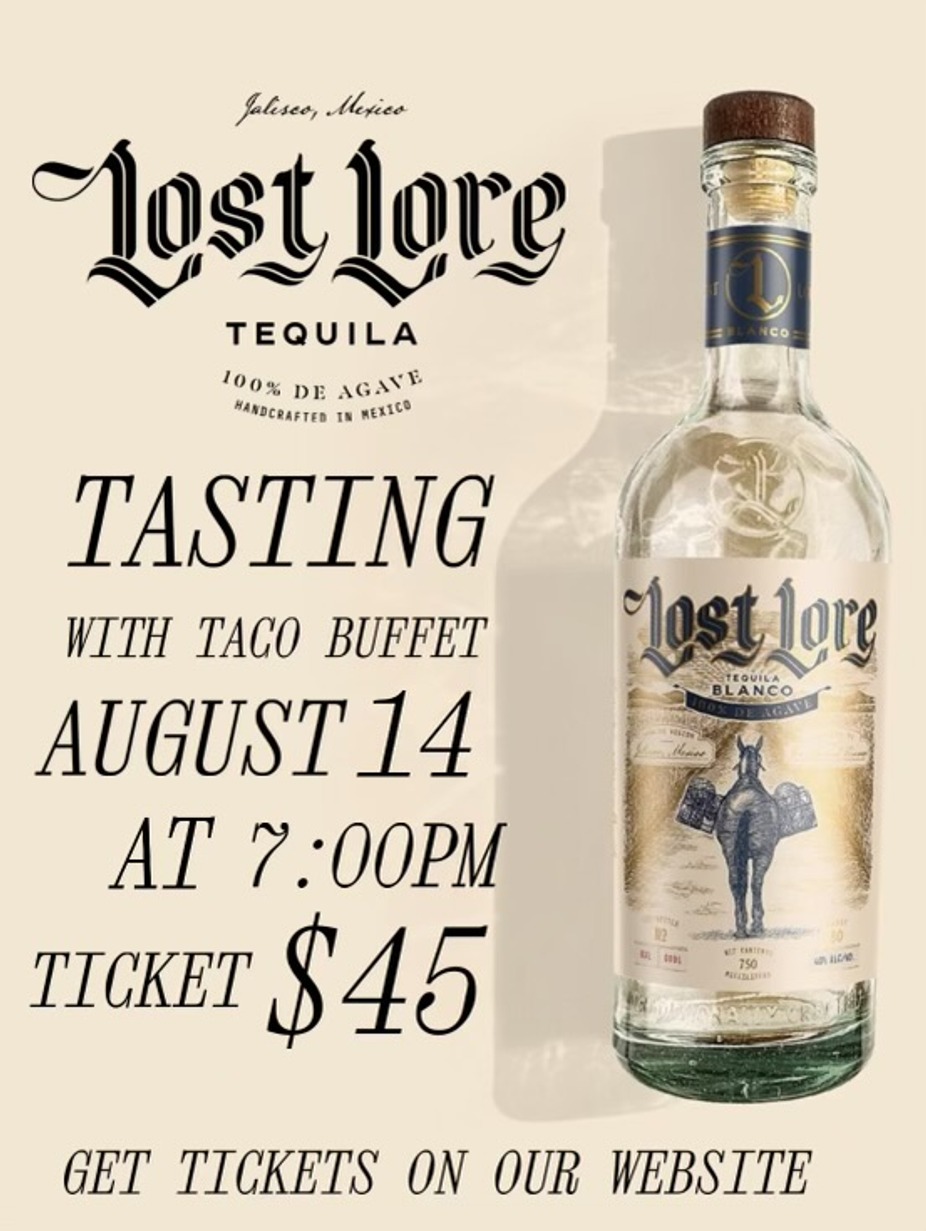 Lost Lore Tequila Tasting With Taco Buffet event photo