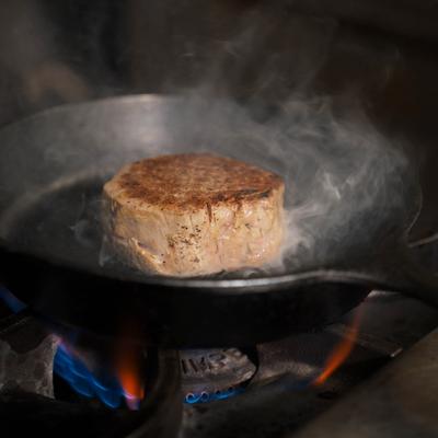 Filet Mignon on a pan.