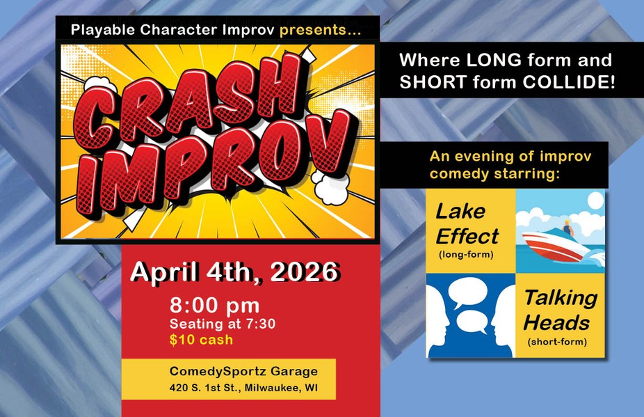 Playable Character Improv Presents: Crash Improv! event photo