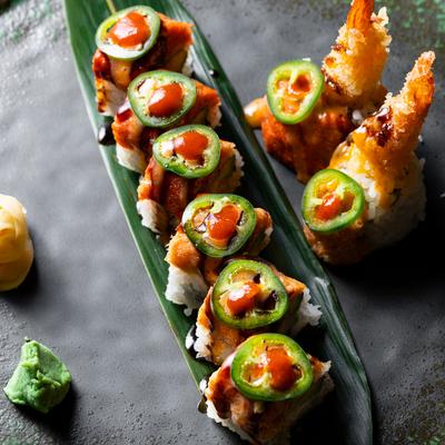 Spicy Duo Special Roll plate.