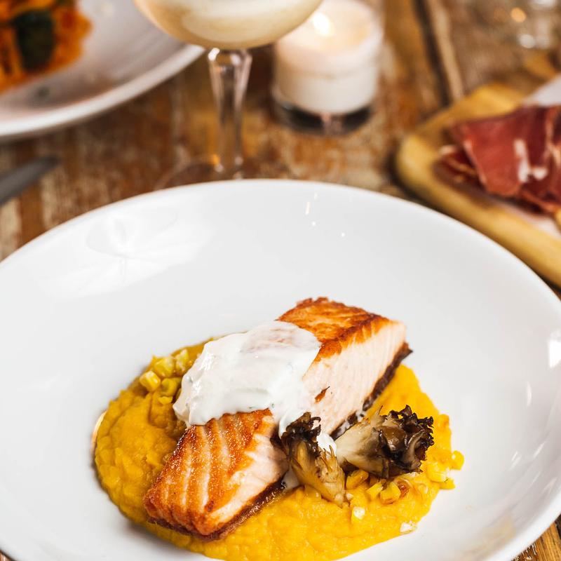 Pan-Seared Organic Salmon photo