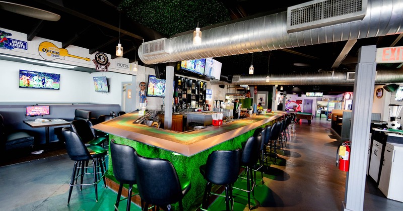 Interior, bar counter area