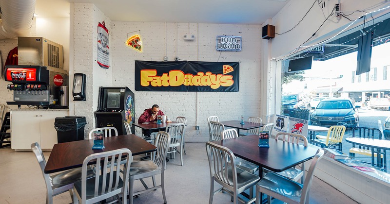 Interior, tables and chairs