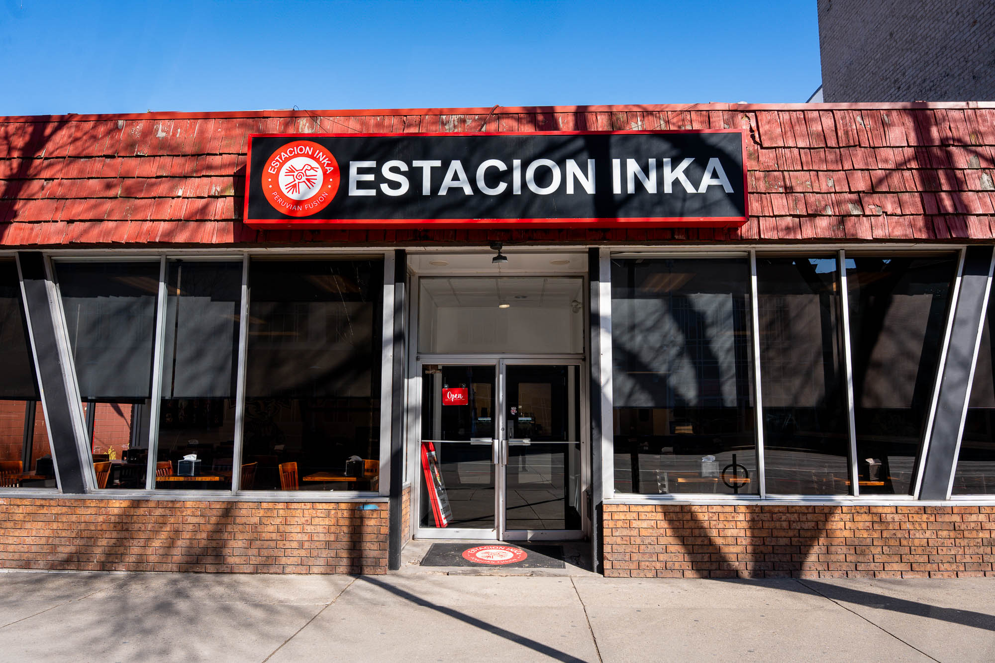 The entrance to the restaurant