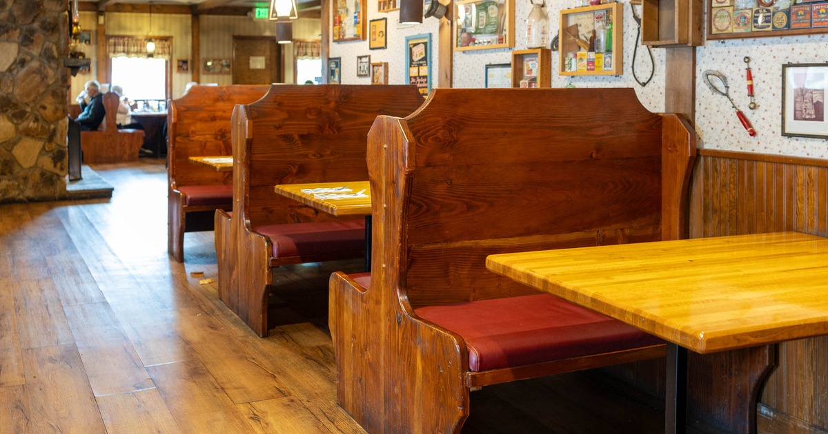 Interior, booth seating area