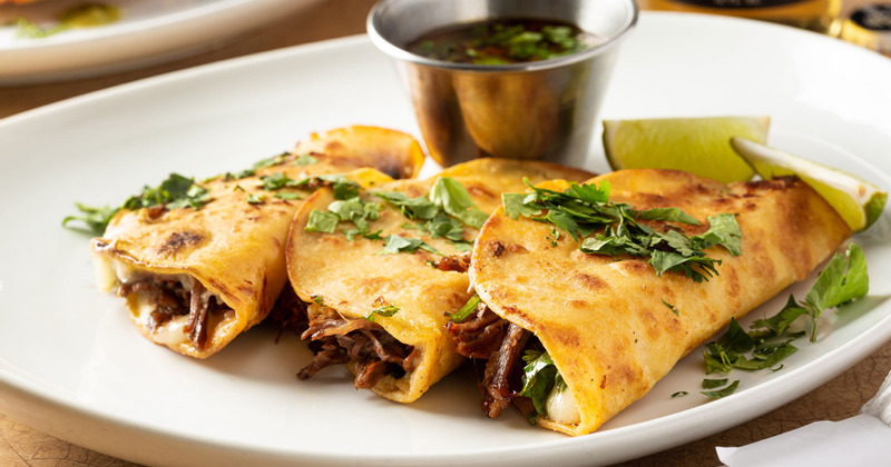 Pulled pork Tacos served