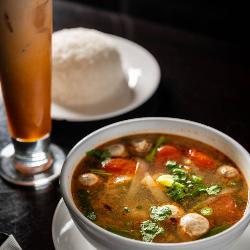 Tom Yum Soup (L) photo