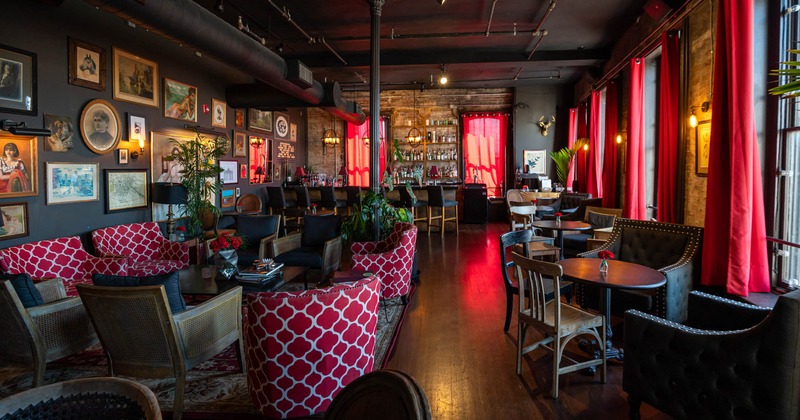 Interior tables ready for guests