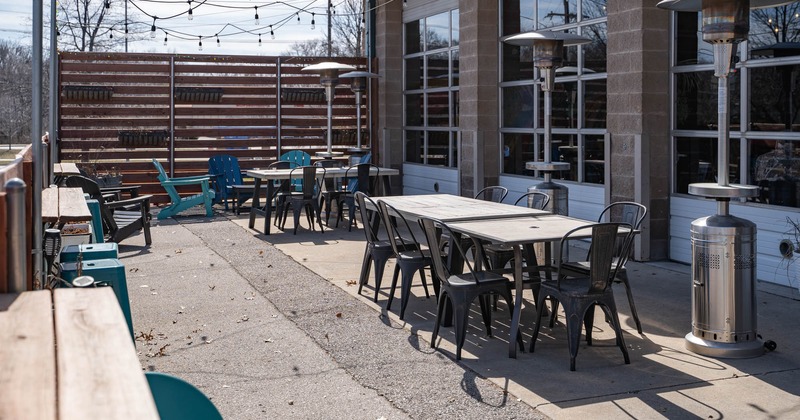 Exterior, patio seating area
