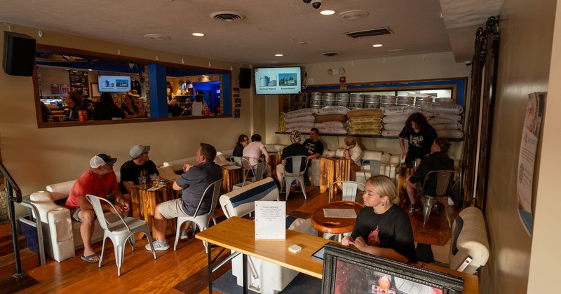 Customers having drinks