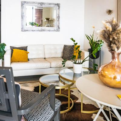 Interior, lounge area.