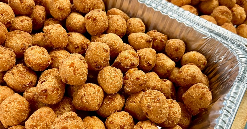 Trays of hushpuppies