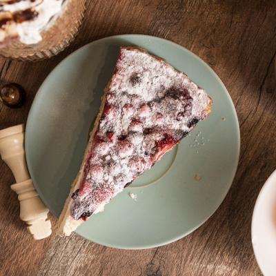Berry tart.