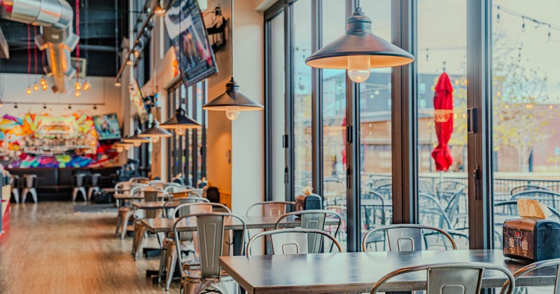 Interior seating area