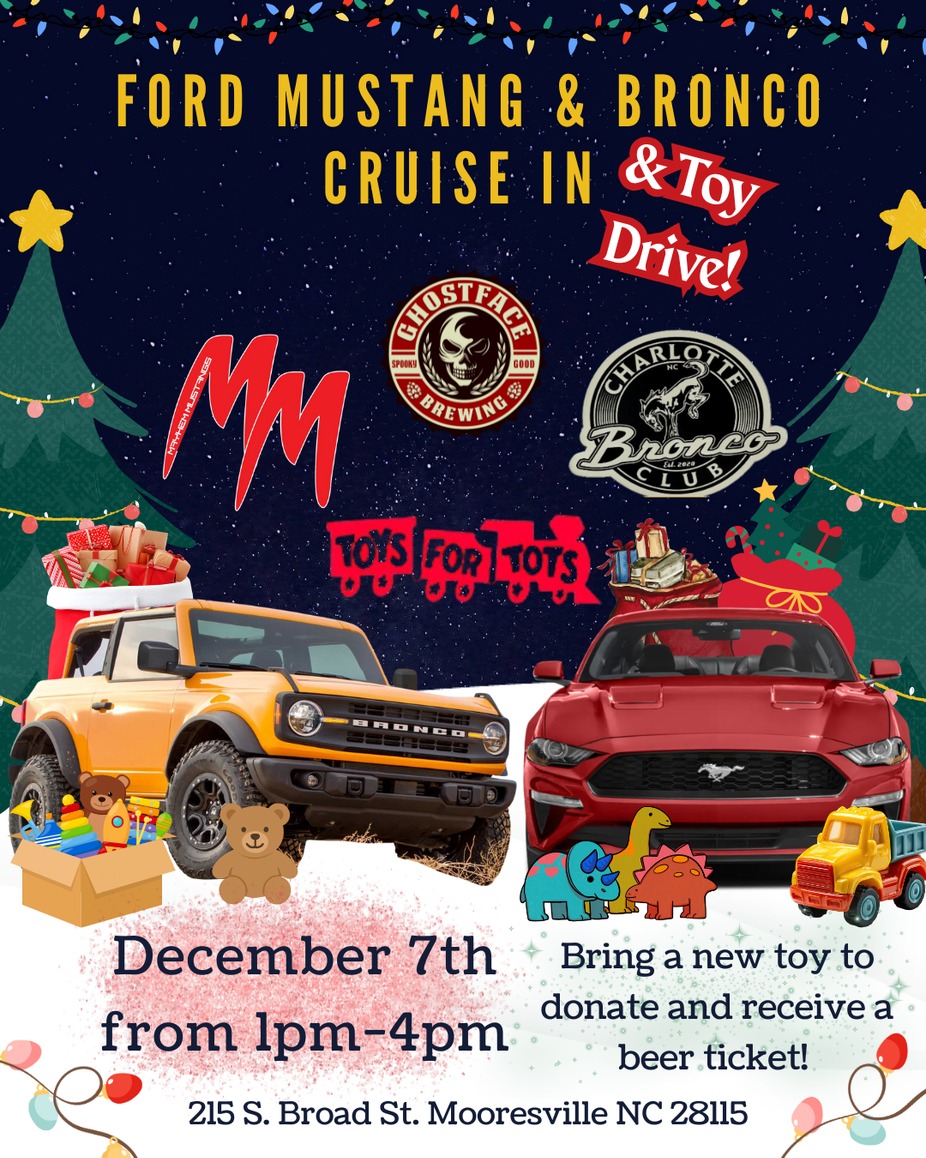 Ford Mustang & Bronco Toy Drive & Cruise In event photo