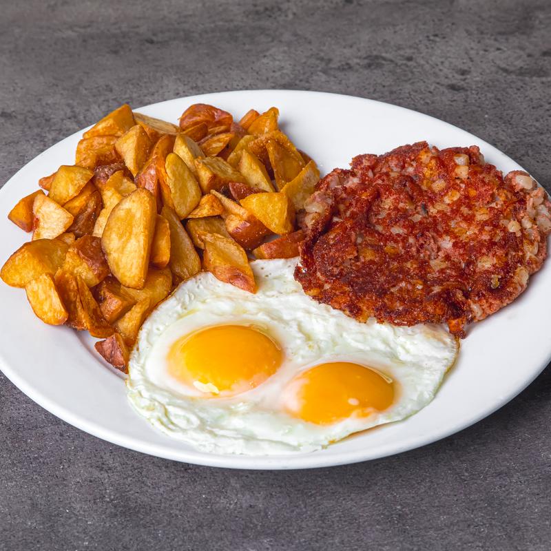 menu item 39 of 111, Corned Beef Hash & Eggs