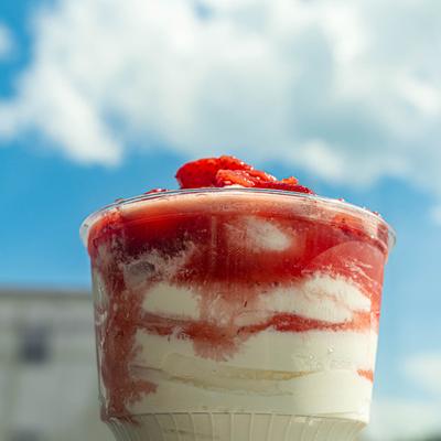 Strawberry sundae.