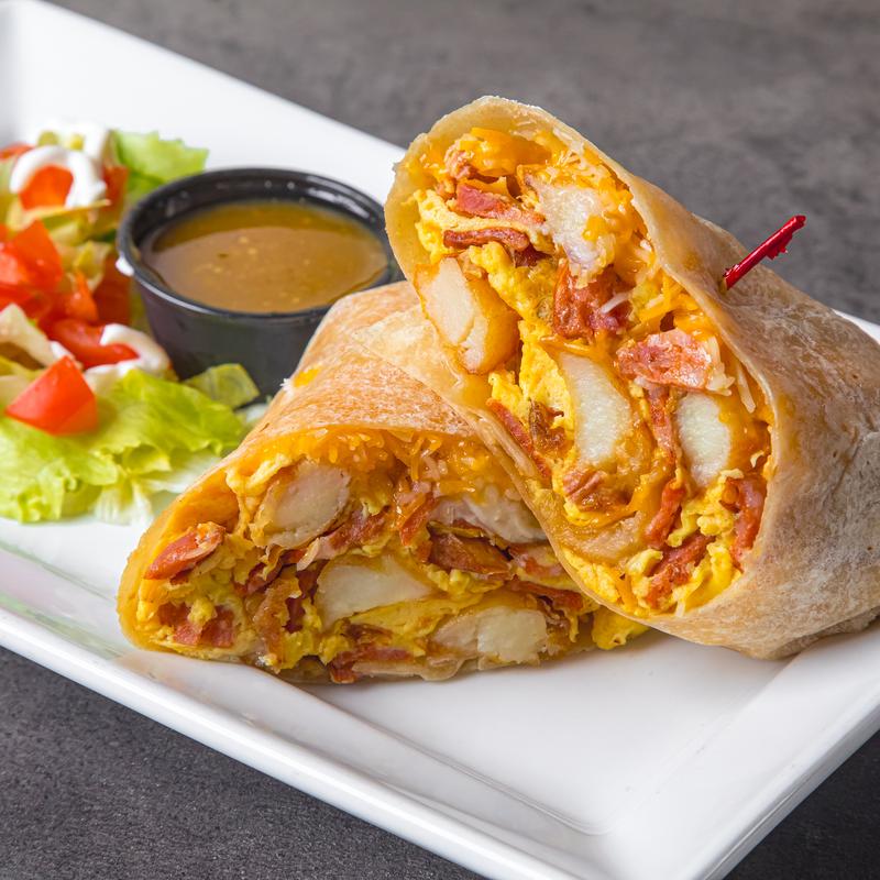 menu item 58 of 111, Portuguese Sausage Burrito