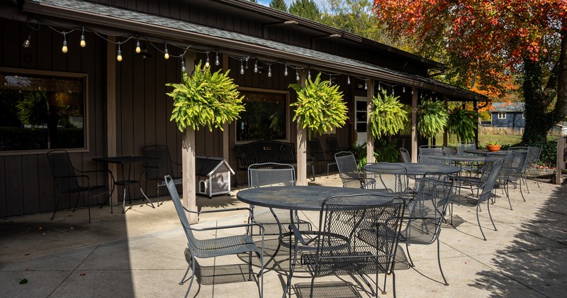 Outdoor patio seating