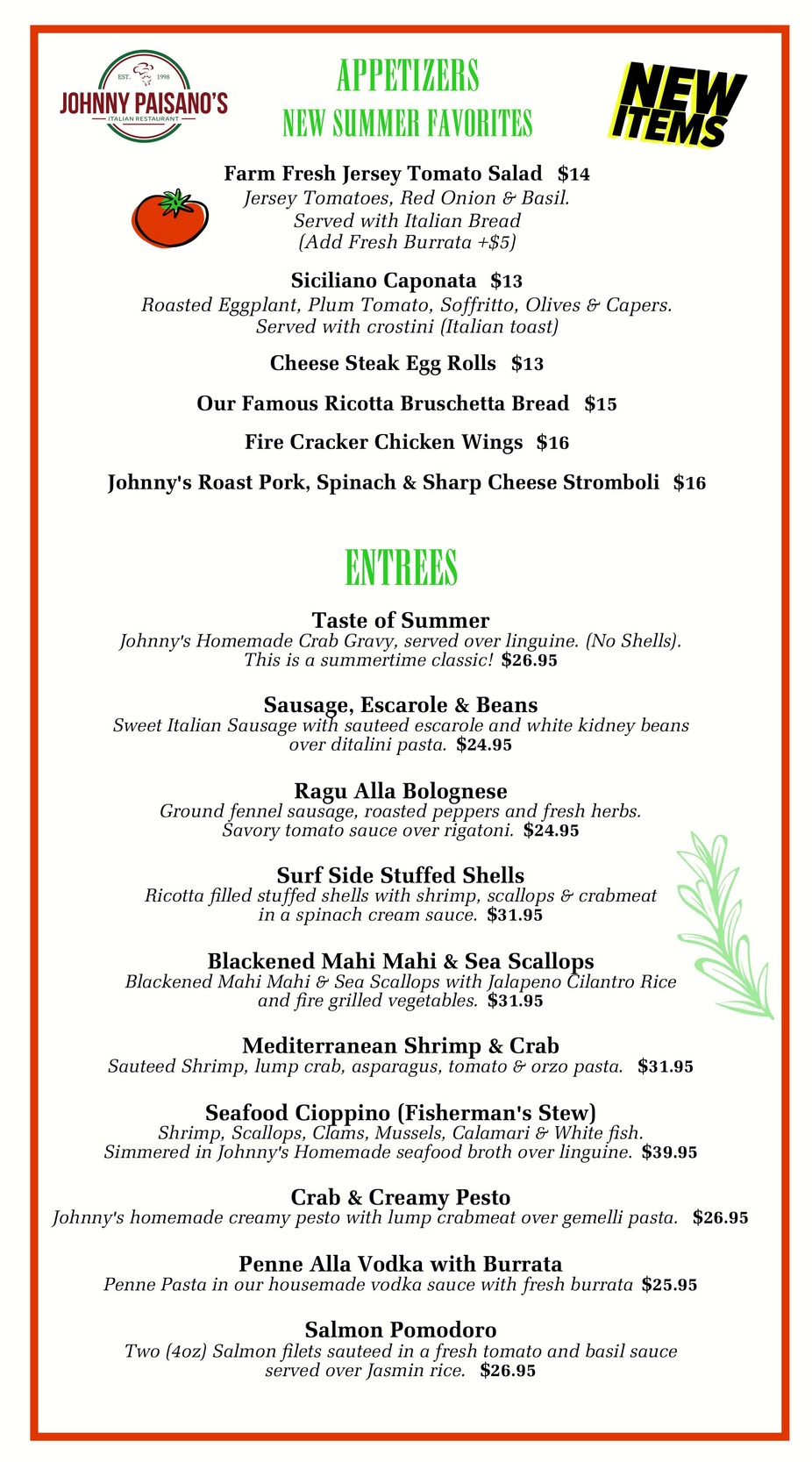 Specials flyer 1