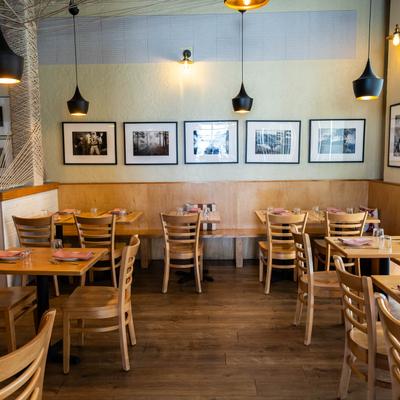 Tables ready for guests.