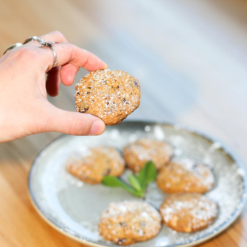 Colombian Chocolate chip&almond masa cookies photo
