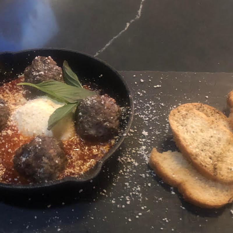 Meatballs and Burrata photo