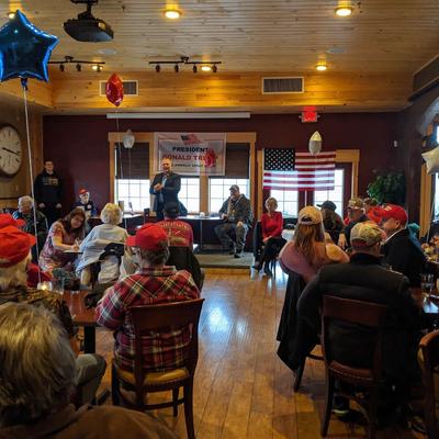 The Ernie's, interior, an event.