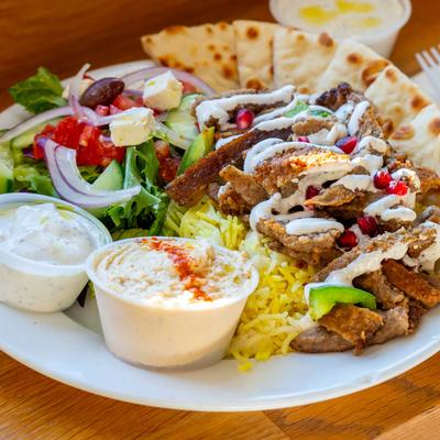 Gyro plate with sides.