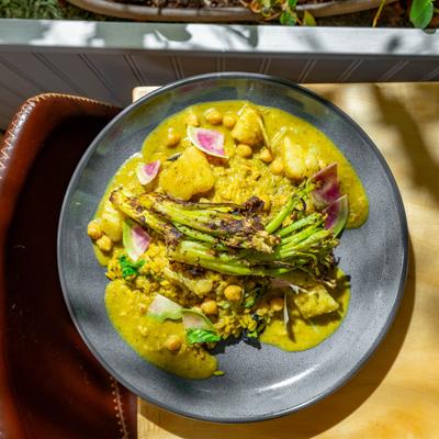 Cauliflower curry, top view