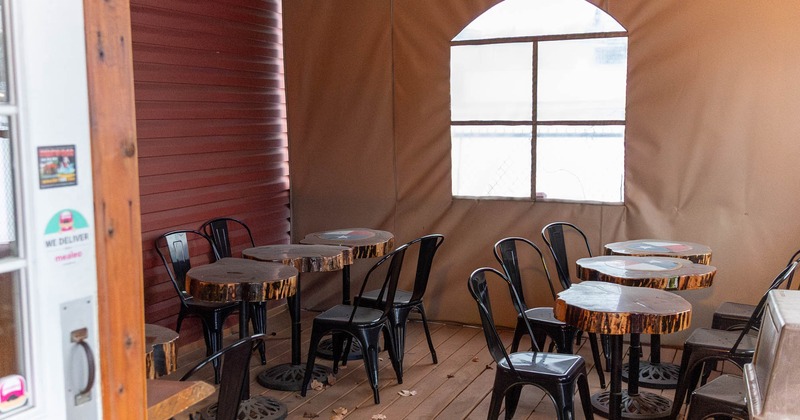 Interior seating space